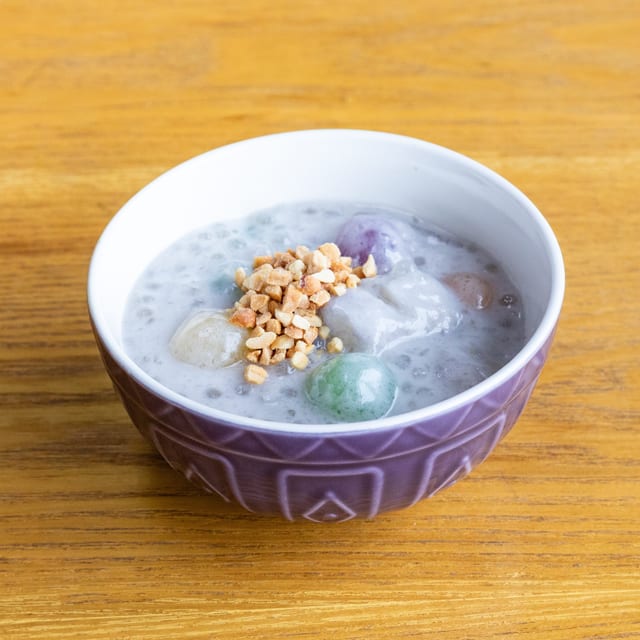 D1. Banana Tapioca Pudding with Coconut Milk (GF).